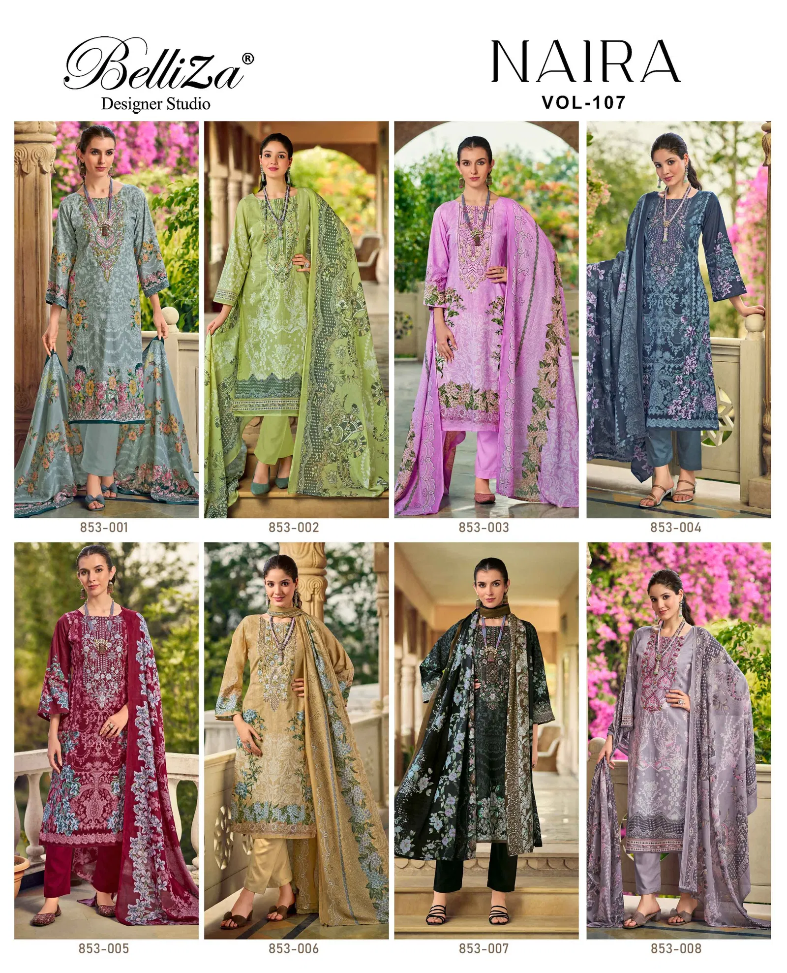 Naira Vol 107 By Belliza Cotton Printed Dress Material Wholesalers In Delhi